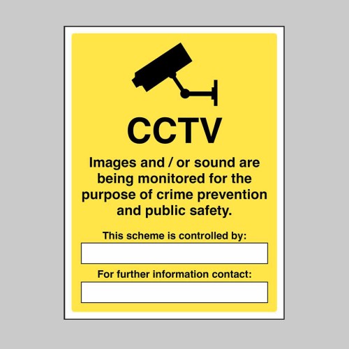 CCTV Images / Sound Being Monitored for the Purpose of Crime