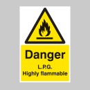 Danger - LPG Highly Flammable