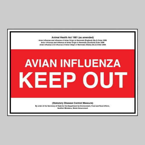 Avian Influenza - Keep Out - Statutory Disease Control Measures