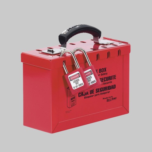 Portable Group Lockout Box- ReD