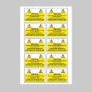 Warning - Wired to the Two Versions - Labels