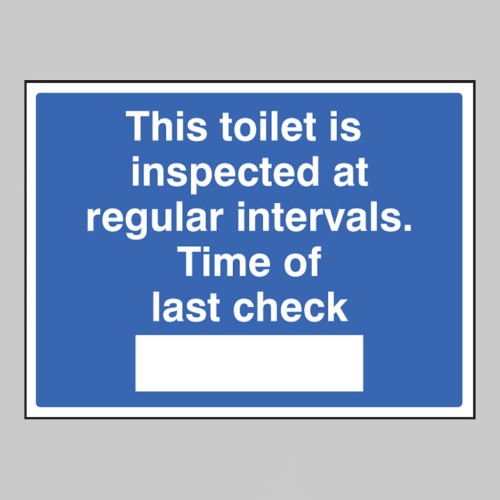 This Toilet Is Inspected (Space for Time)