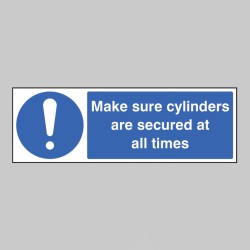 Make Sure Cylinders Are Secure At All Times