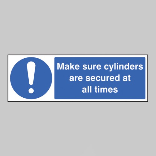 Make Sure Cylinders Are Secure At All Times