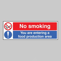 No Smoking You Are Entering a Food Production Area