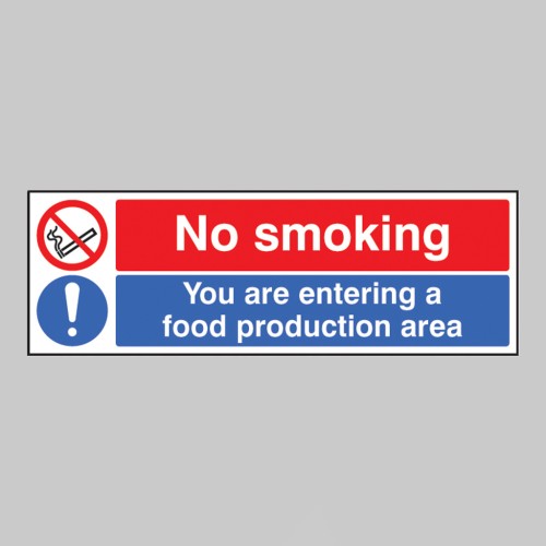 No Smoking You Are Entering a Food Production Area