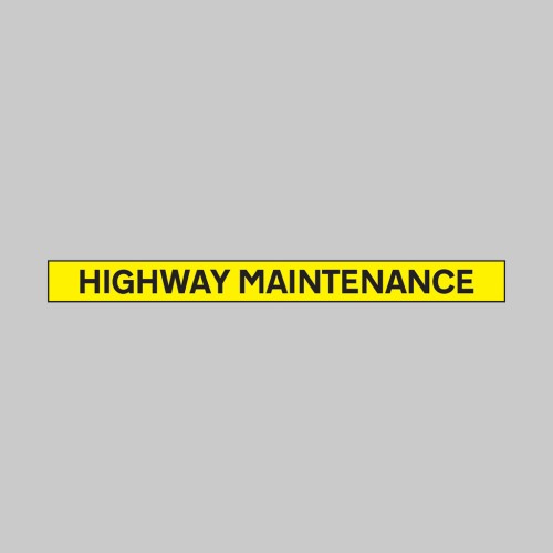 Highway Maintenance - Reflective Self Adhesive Vinyl