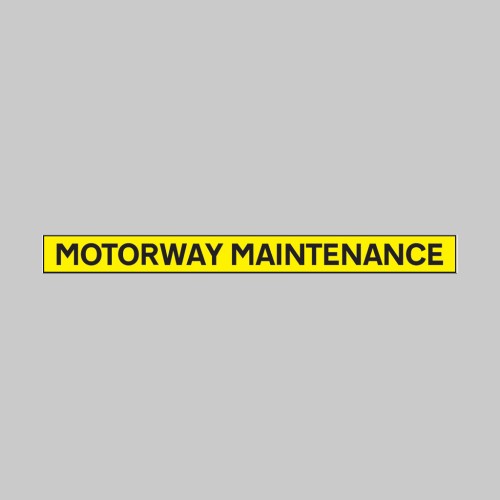 Motorway Maintenance - Reflective Self Adhesive Vinyl