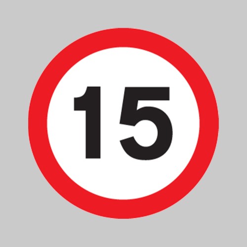 15mph - Class RA1 - Temporary