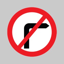 No Right Turn - Class RA1