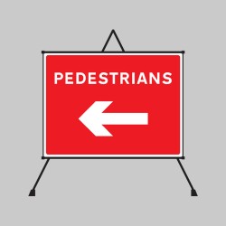 Fold Up Sign - Pedestrians Arrow Left / Right