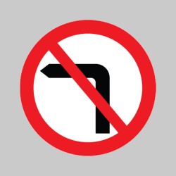 No Left Turn - Class R2 - Permanent 
