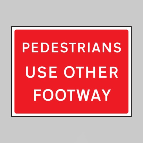 Pedestrians Use Other Footway - Class RA1 