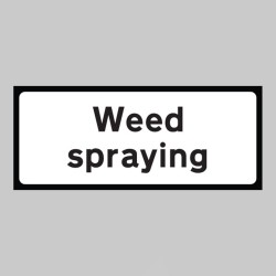 Weed Spraying Supplementary Plate - Class RA1 - Temporary