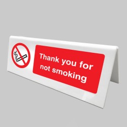 Thank You for Not Smoking Table Cards (Pack of 5)