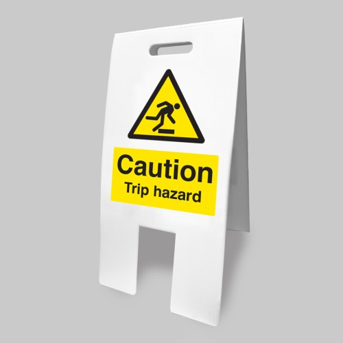 Caution - Trip Hazard - Lightweight Self Standing Sign