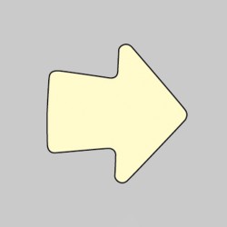 Anti-slip Floor Graphics - Arrows - Photoluminescent (Pack of 20)