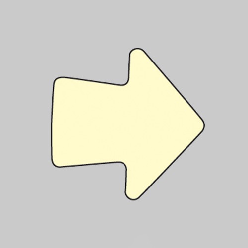 Anti-slip Floor Graphics - Arrows - Photoluminescent (Pack of 20)