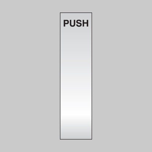 Push - Deluxe Engraved Door Plate