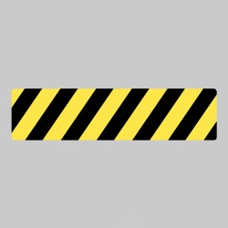 Anti-Slip Mat - Black / Yellow Chevron