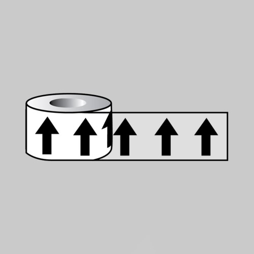 Black Arrows On Clear - Pipeline ID Tape