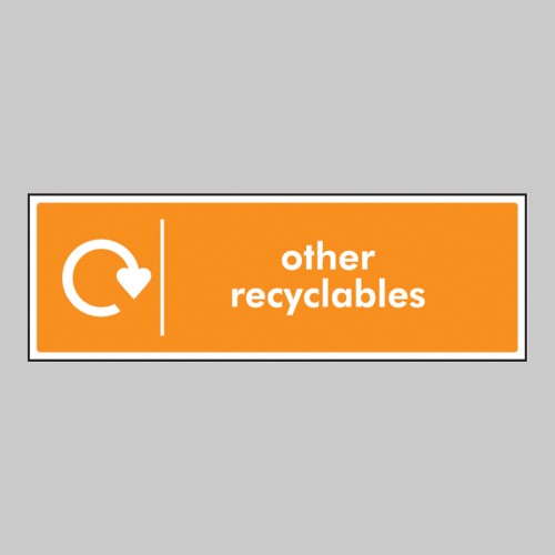 Other Recyclables - WRAP Recycling Sign