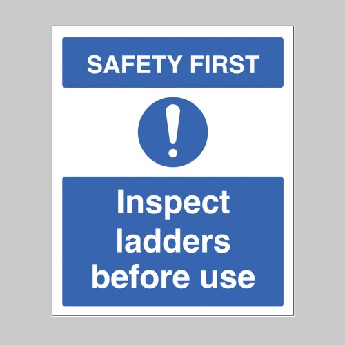 Safety First - Inspect Ladders before use