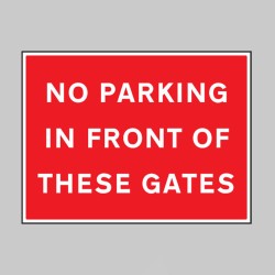 No Parking in Front of these Gates