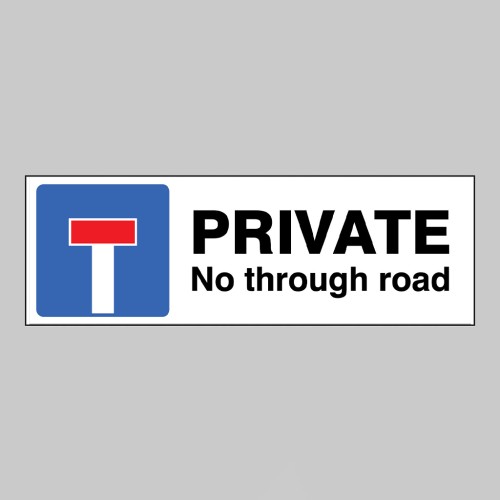 Private - No Through Road