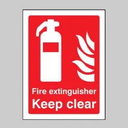 Fire Extinguisher Keep Clear