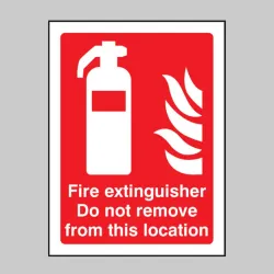Fire Extinguisher Do Not Remove