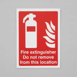Fire Extinguisher Do Not Remove Fire Extinguisher Do Not Remove