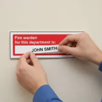 Fire Warden for this Department Is