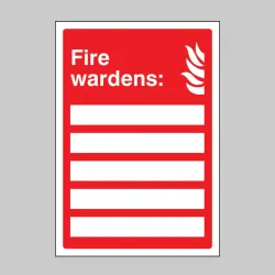 Fire Wardens (Space for 5 People) Fire Wardens (Space for 5 People)