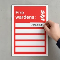 Fire Wardens (Space for 5 People) Fire Wardens (Space for 5 People)