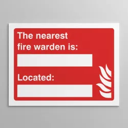 The Nearest Fire Warden Is (Space for Details) The Nearest Fire Warden Is (Space for Details)