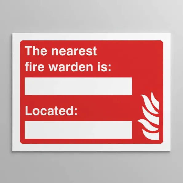 The Nearest Fire Warden Is (Space for Details) The Nearest Fire Warden Is (Space for Details)