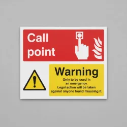 Fire Alarm Warning - Only to be Operated in Emergency Fire Alarm Warning - Only to be Operated in Emergency