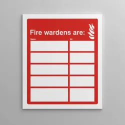 Fire Wardens Are (6 Names and Numbers) Fire Wardens Are (6 Names and Numbers)