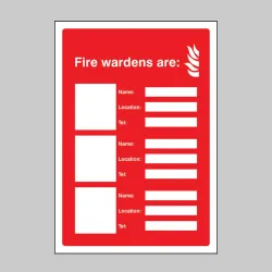 Fire Wardens Are (3 Names - Locations and Numbers) Fire Wardens Are (3 Names - Locations and Numbers)
