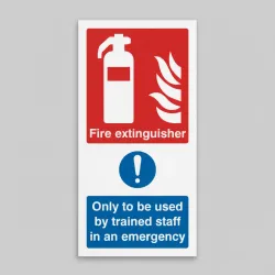 Fire Extinguisher Only to be Used By Trained Staff in Emergency Fire Extinguisher Only to be Used By Trained Staff in Emergency