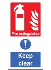 Fire Extinguisher Keep Clear (Multi Message)