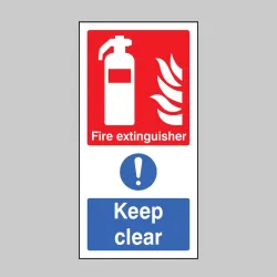 Fire Extinguisher Keep Clear (Multi Message) Fire Extinguisher Keep Clear (Multi Message)