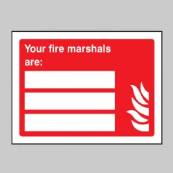 Your Fire Marshals Are (Space for 3 People) Your Fire Marshals Are (Space for 3 People)