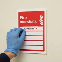 Fire Marshals (Space for 5 People) Fire Marshals (Space for 5 People)