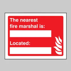 The Nearest Fire Marshal Is (Space for Details) The Nearest Fire Marshal Is (Space for Details)