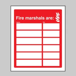 Fire Marshals Are (6 Names and Numbers) Fire Marshals Are (6 Names and Numbers)