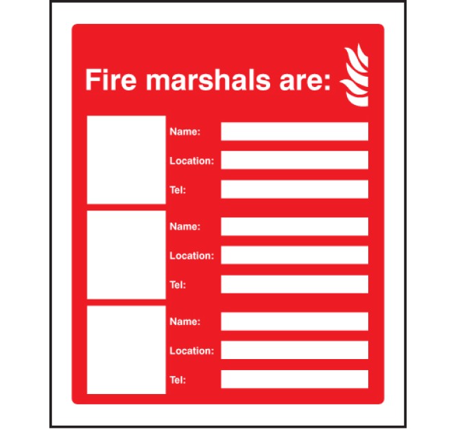 Fire Marshals Are (3 Names - Locations and Numbers)