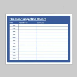 Fire Door Inspection Record Fire Door Inspection Record