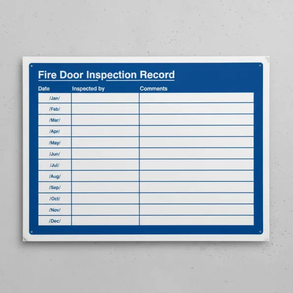 Fire Door Inspection Record Fire Door Inspection Record